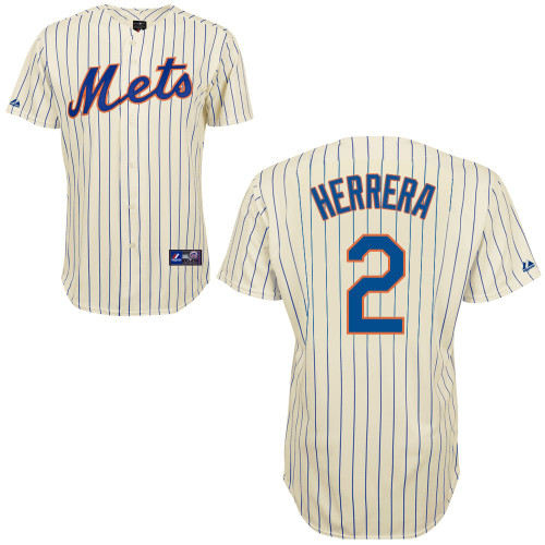 Dilson Herrera #2 Youth Baseball Jersey-New York Mets Authentic Home White Cool Base MLB Jersey